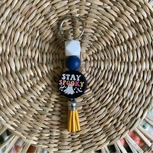 Stay Spooky Silicone Bead Keychain